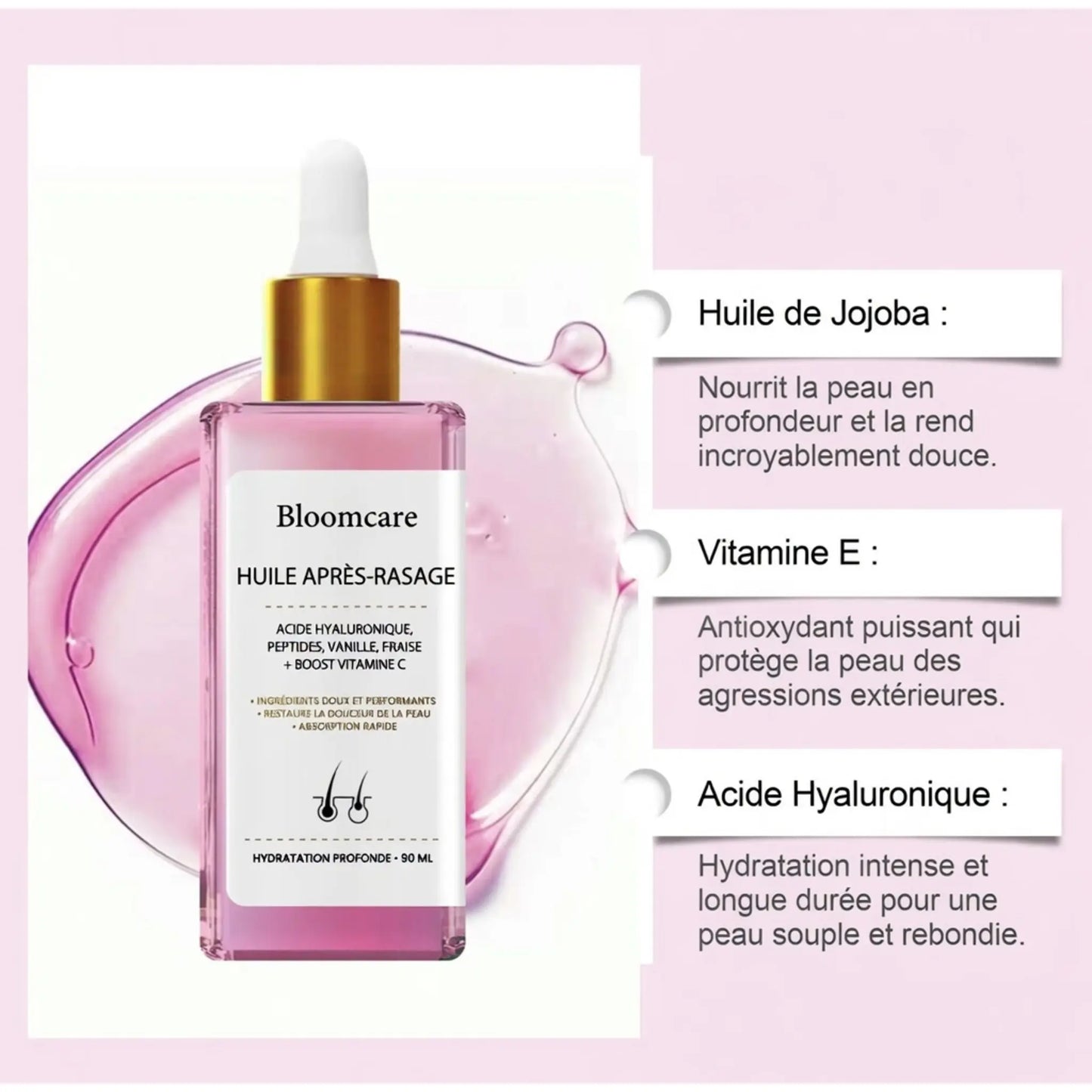 Huile Hydratante Post-Épilation Anti-Poils Incarnés Bloomcare®